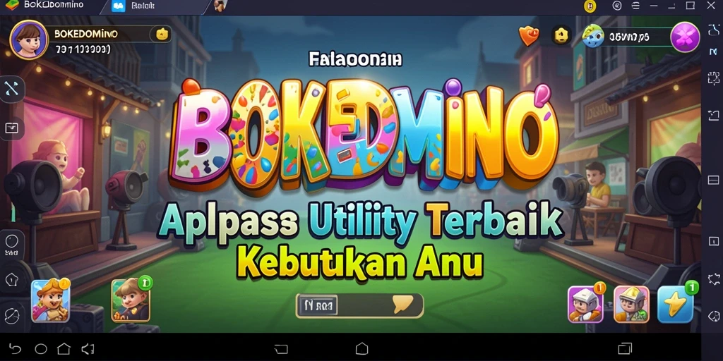 Tampilan antarmuka aplikasi BOKEDOMINO yang menarik dan informatif.