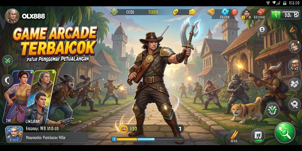 Tampilan menarik dari gameplay OLX888 dengan karakter-karakter lucu dan penuh warna.